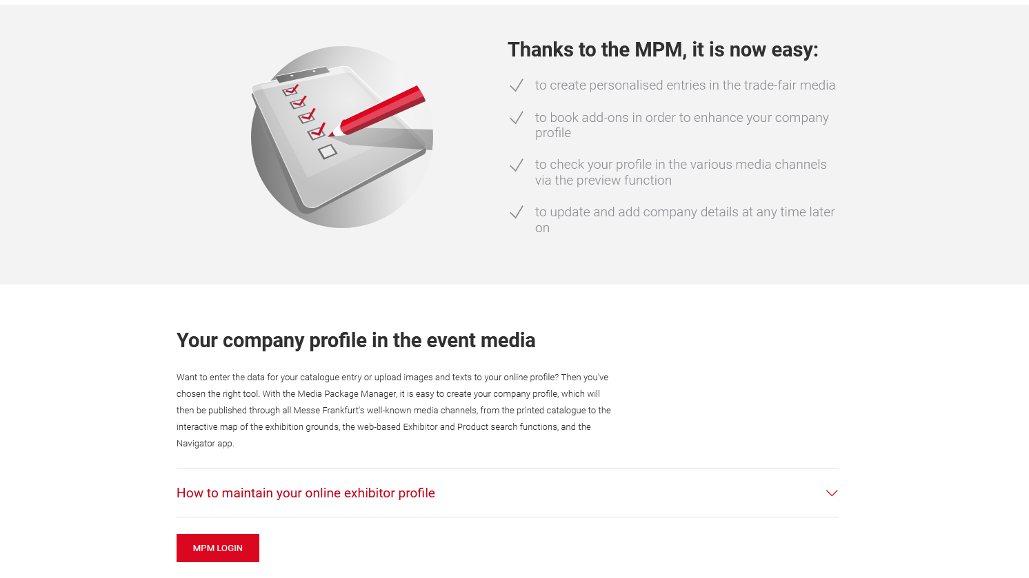 Screenshot Media Package Manager