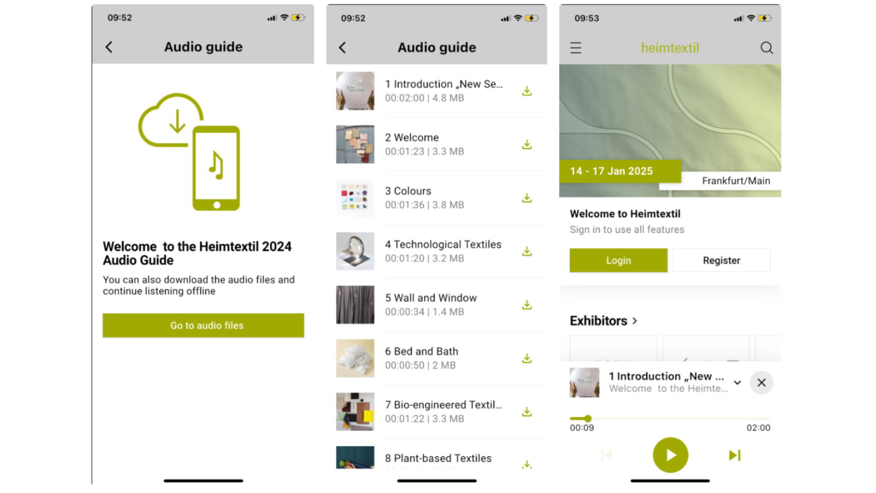 Graphic Audio Guide in a Navigator App
