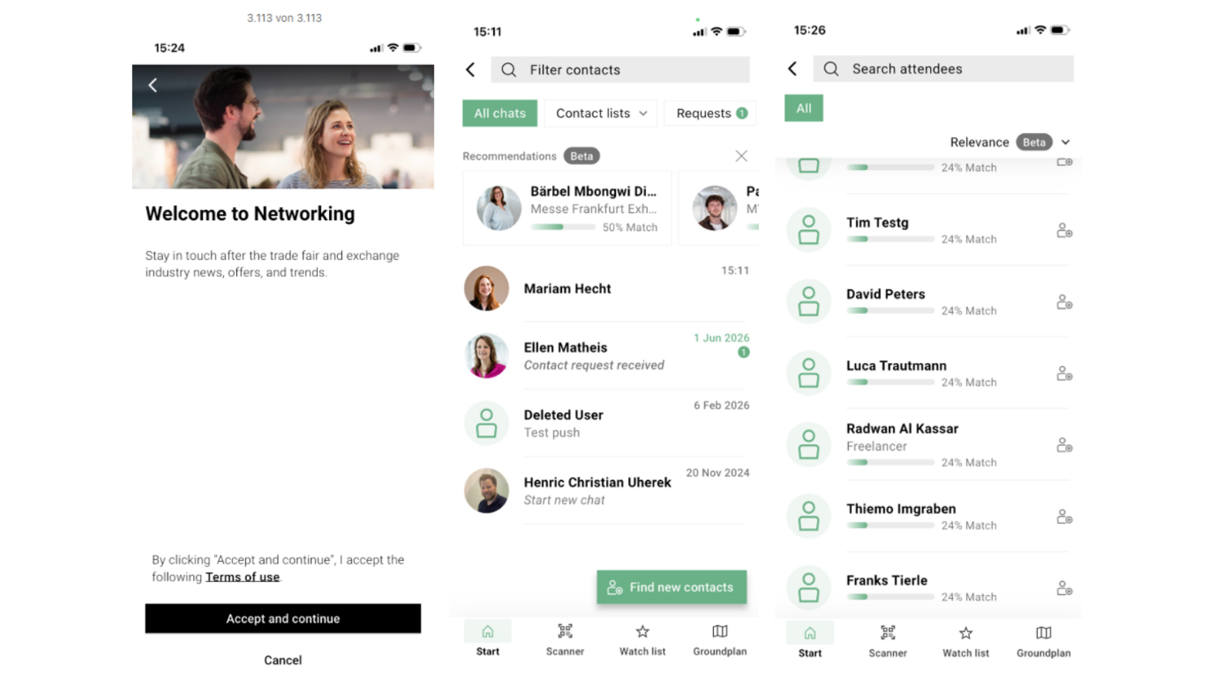 Graphic Networking in a Navigator App