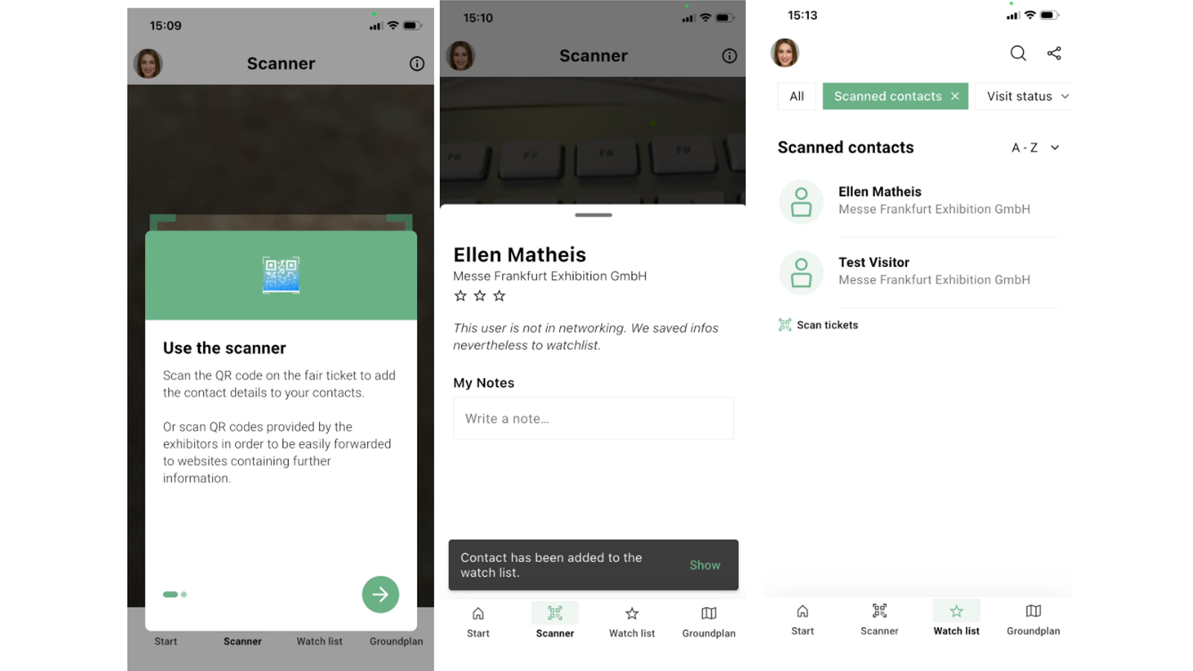 Graphic Scanner in a Navigator App