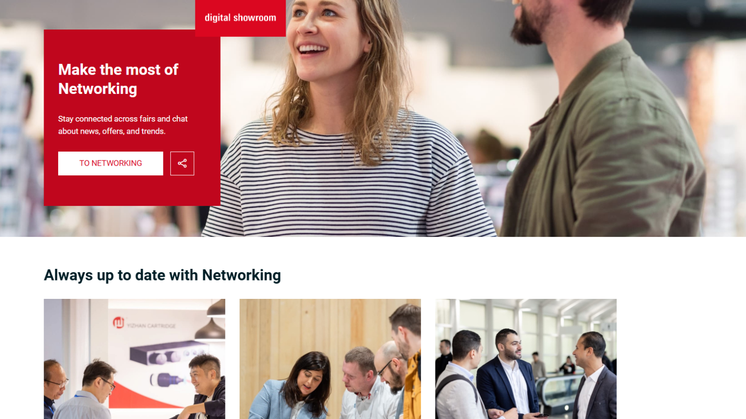 Screenshot of the Networking page